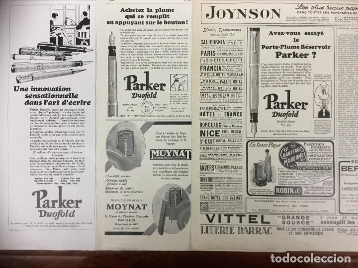 Collectionnisme d'affiches: PARKER DUOFOLD PORTE PLUME PLUMA 3 HOJAS PUBLICIDAD A&Ntilde;OS 1927 y 1929