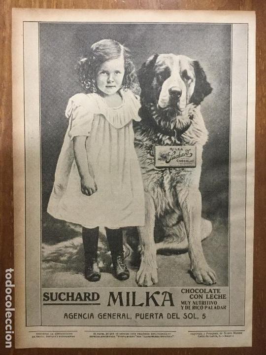 Sammeln von Plakaten: SUCHARD MILKA CHOCOLATE CON LECHE.HOJA PUBLICIDAD A&Ntilde;O 1912