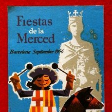 Coleccionismo de carteles: CARTEL POSTAL - FIESTAS DE LA MERCED BARCELONA (AÑO 1956) FESTES MERCÈ SETEMBRE 1956. Lote 83127968