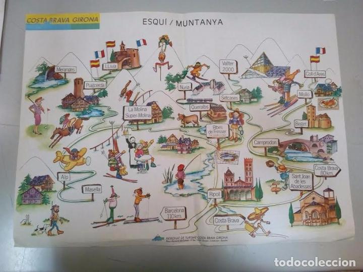 Coleccionismo de carteles: SALVA MANTEL POSTER ** COSTA BRAVA * GIRONA * ESQUI * MONTA&Ntilde;A *
