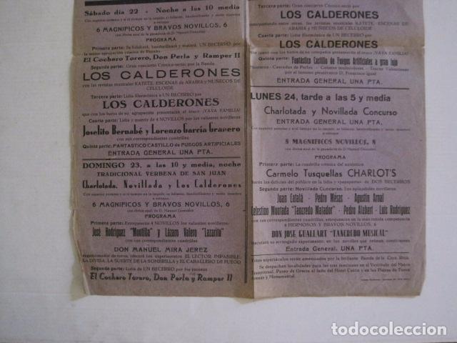Coleccionismo de carteles: PLAZA TOROS ARENAS - FIESTAS DE SAN JUAN - BARCELONA-VER FOTOS - (V- 10.956) - Foto 4 - 86300052