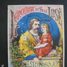 Coleccionismo de carteles: LENCERIA SAN JOSE - MASSO -BARCELONA -PEQUEÑO CARTEL -VER FOTOS-(V-11.093)