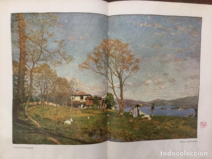 Colecionismo de cartazes: COSTAS GALLEGAS LAMINA MEDIDAS 39x 27 cm.A&Ntilde;O 1906