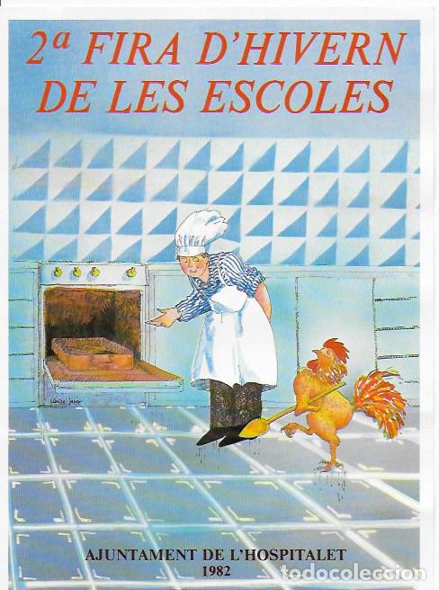 Coleccionismo de carteles: Publicitat 2a Fira d' hivern de les escoles. L' Hospitalet : Ajuntament, 1982. 22,5x16,5 cm.