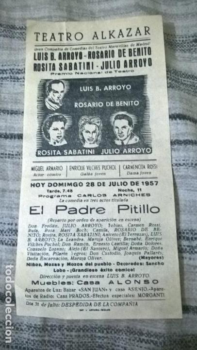 Coleccionismo de carteles: Programa de teatro. Impreso en Linares