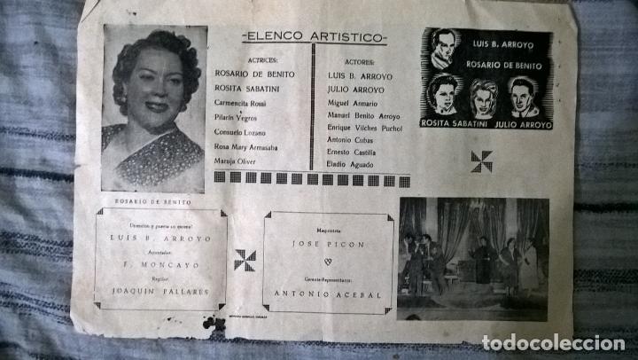 Coleccionismo de carteles: Cinema Cazalla. Programa de teatro - Foto 1