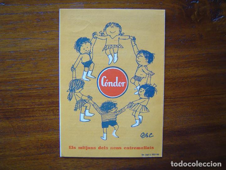 Coleccionismo de carteles: PUBLICIDAD CALCETINES CONDOR - ILUSTRADO POR CESC - 1966 - L'Hospitalet Ciutat Pubilla de la Sardana