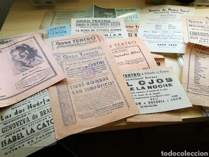 Coleccionismo de carteles: Lote de 14 programas del Gran Teatro de Elche. De 1943 a 1946 - Foto 1