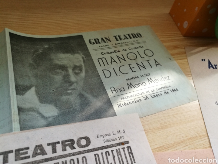Coleccionismo de carteles: Lote de 14 programas del Gran Teatro de Elche. De 1943 a 1946 - Foto 8
