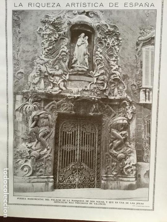 Sammeln von Plakaten: PALACIO DE LA MARQUESA DE DOS AGUAS VALENCIA  HOJA REVISTA 1915