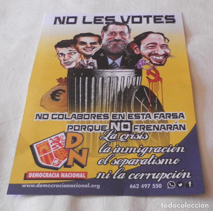 Coleccionismo de carteles: cartel democracia nacional