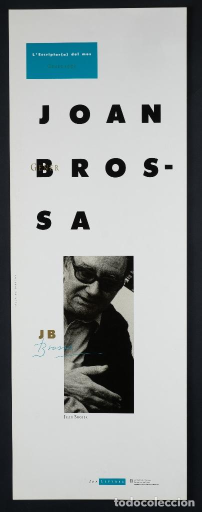 Coleccionismo de carteles: Cartel Joan Brossa L&rsquo;escriptor(a) del mes gener 1991