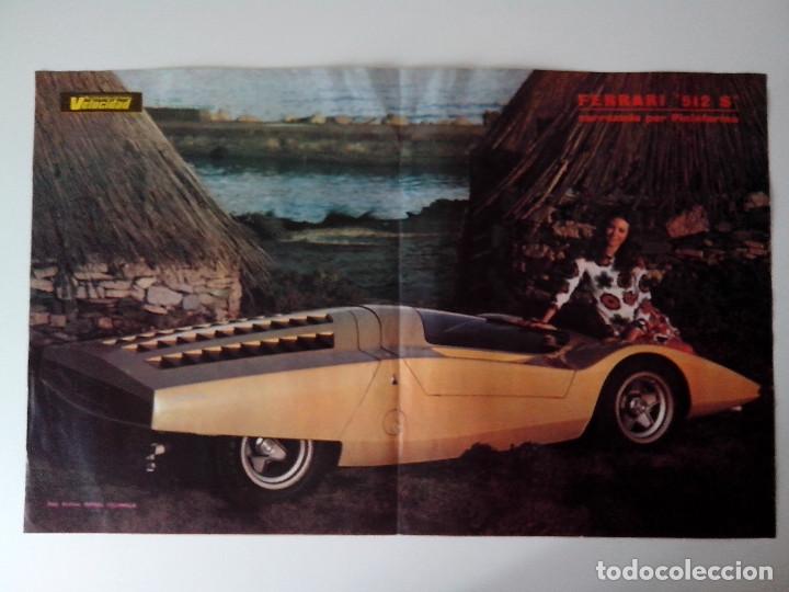 Coleccionismo de carteles: POSTER FERRARI 512 S DE PININFARINA REV. VELOCIDAD