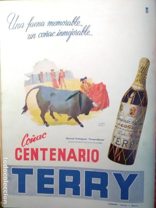 Sammeln von Plakaten: CO&Ntilde;AC CENTENARIO TERRY A&Ntilde;O 1949 TORERO MANUEL RODRIGUEZ -DESPERDICIOS-.PUERTO SANTA MARIA
