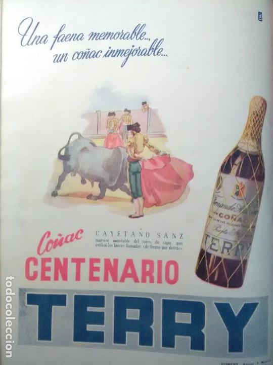 Sammeln von Plakaten: CO&Ntilde;AC CENTENARIO TERRY A&Ntilde;O 1949 TORERO CAYETANO SANZ.PUERTO SANTA MARIA