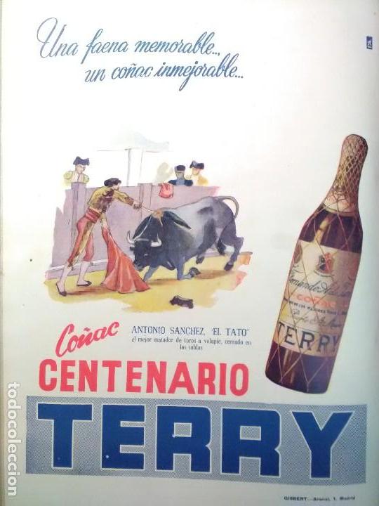 Sammeln von Plakaten: CO&Ntilde;AC CENTENARIO TERRY A&Ntilde;O 1949 TORERO ANTONIO SANCHEZ -EL TATO-PUERTO SANTA MARIA