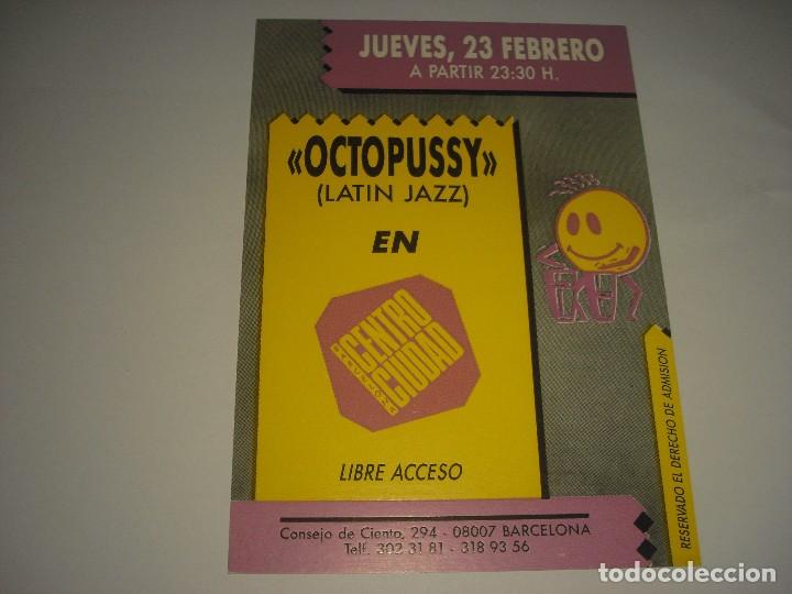 Colecionismo de cartazes: OCTOPUSSY , LATIN JAZZ , CONCIERTO EN CENTRO CIUDAD, BARCELONA
