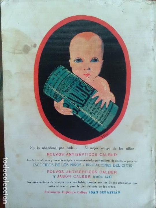 Sammeln von Plakaten: POLVOS ANTISEPTICOS  CALBER SAN SEBASTIAN.HOJA PUBLICIDAD A&Ntilde;O 1926