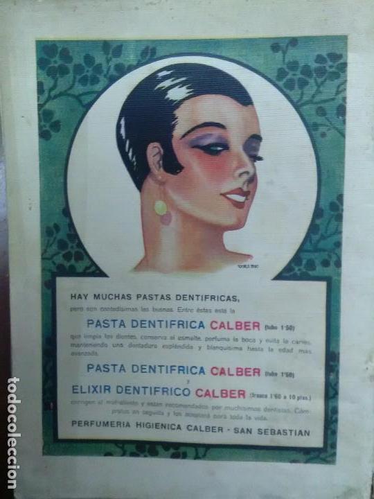 Colecionismo de cartazes: ELIXIR DENTIFRiCO Y PASTA DENTIFRICA CALBER SAN SEBASTIAN.HOJA PUBLICIDAD A&Ntilde;O 1926
