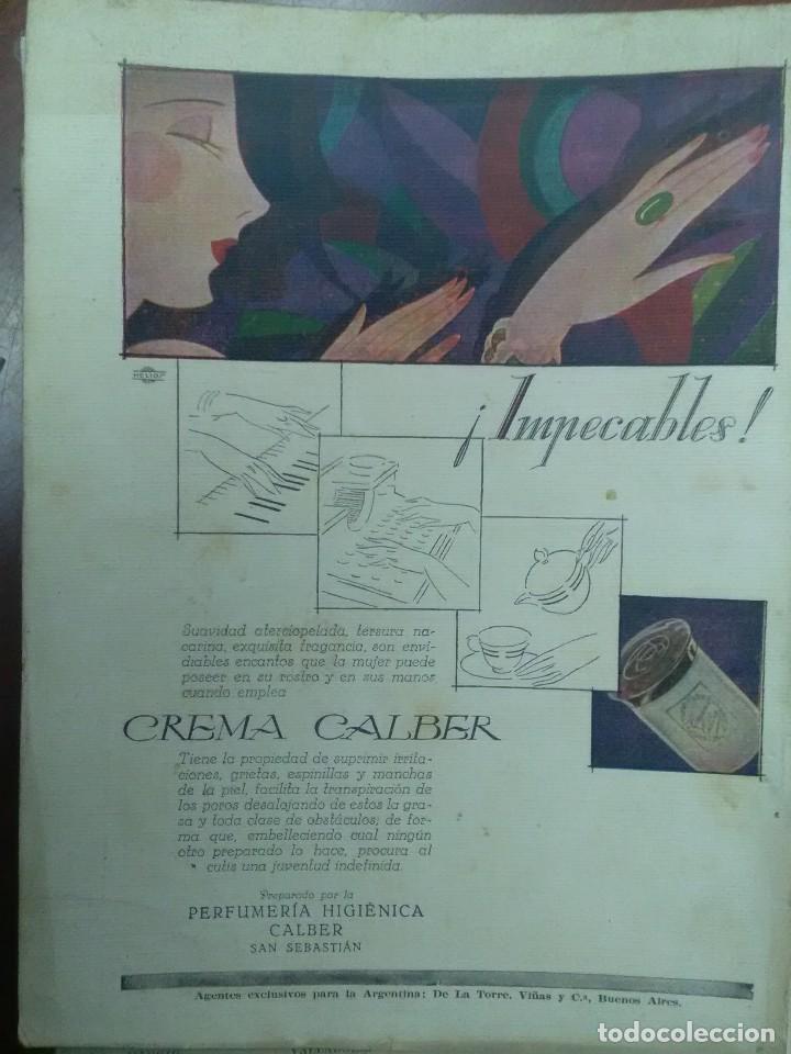 Sammeln von Plakaten: DREAMS CALBER SAN SEBASTIAN.HOJA PUBLICIDAD A&Ntilde;O 1930