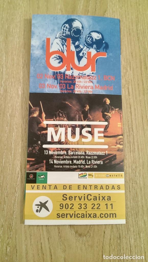 Coleccionismo de carteles: CARTEL TR&Iacute;PTICO &laquo;MUSE/BLUR&raquo; - Foto 1