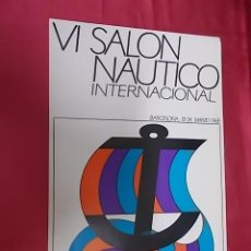 Coleccionismo de carteles: CARTEL XII SALON NAUTICO INTERNACIONAL. BARCELONA 1968
