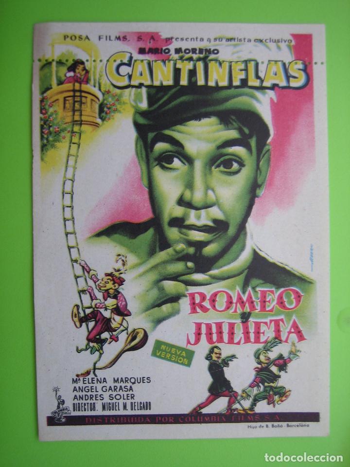 Coleccionismo de carteles: 6 cartelito de cine. Romeo y Julieta