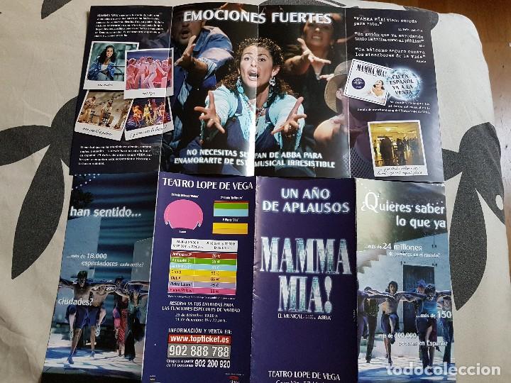 Coleccionismo de carteles: Folleto de mano MAMMA MIA DE ABBA CON NINA