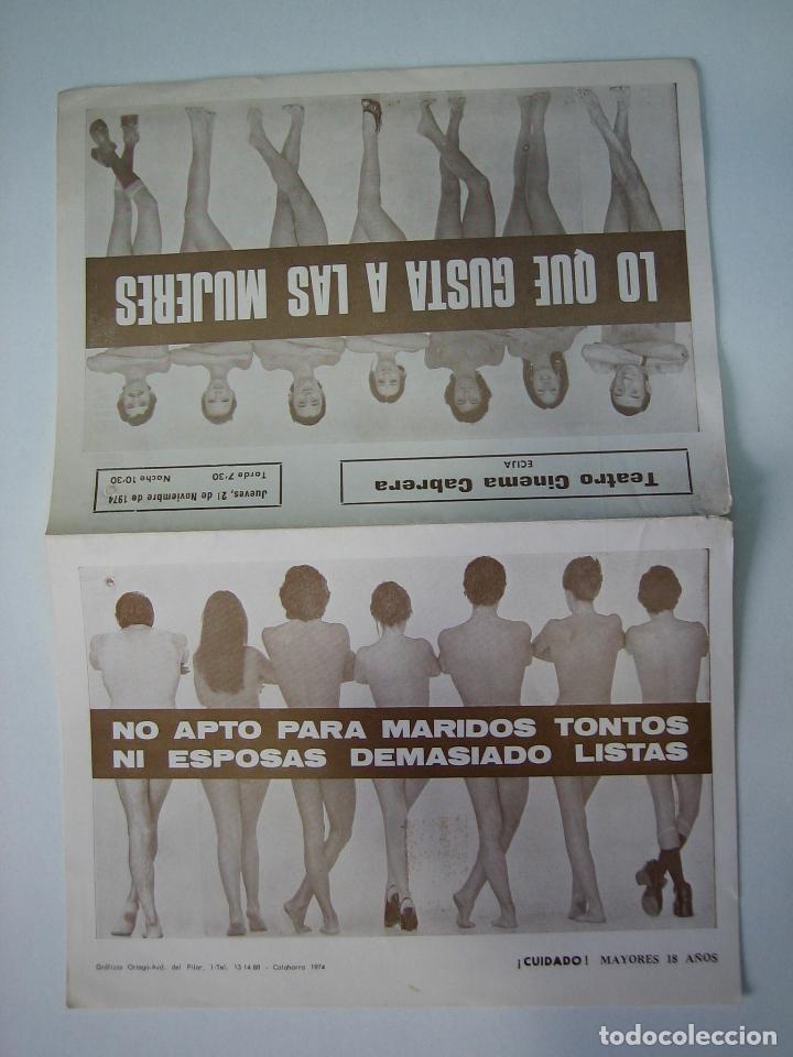 Coleccionismo de carteles: Antiguo programa de teatro o variedades. Teatro Cabrera. Ecija. Sevilla