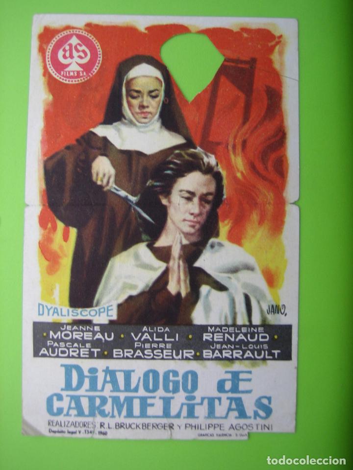 Programa de cine. Di&aacute;logo de carmelitas