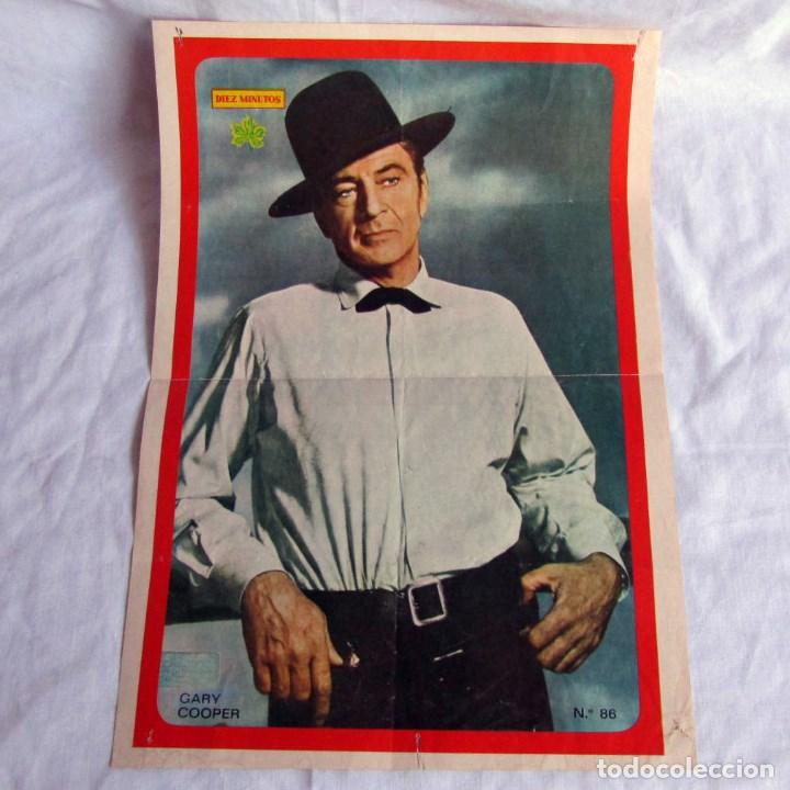 Coleccionismo de carteles: Poster de Gary Cooper N&ordm; 86 Revista 10 minutos