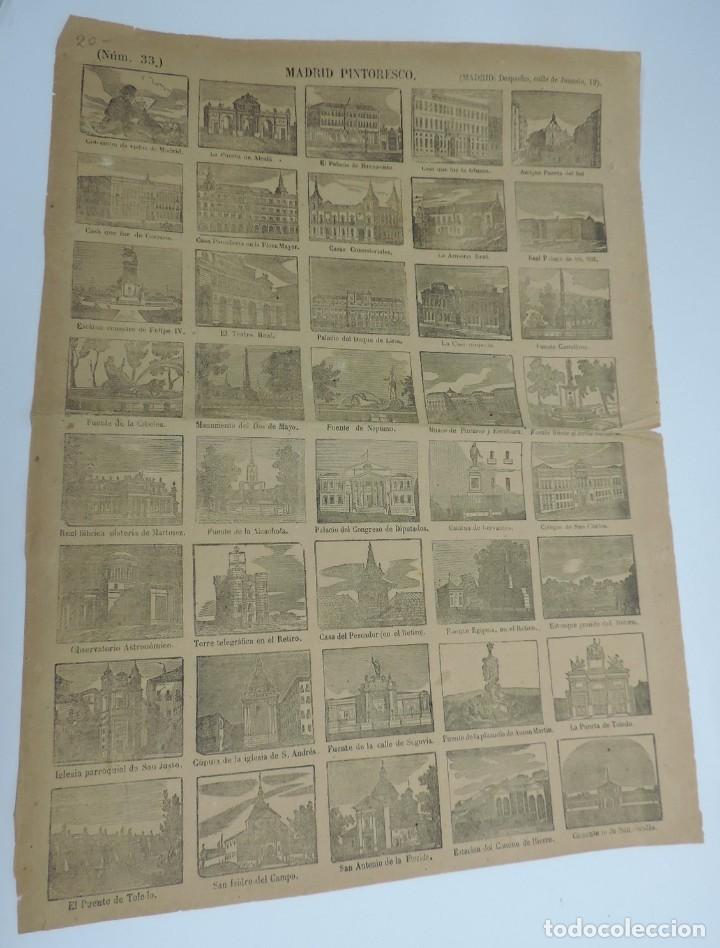 Collectionnisme d'affiches: ANTIGUA AUCA ALELUYA MADRID PINTORESCO SUCURSAL DE HERNANDO N&ordm; 33, MIDE 43 X 32 CMS. APROXIMADAMENTE