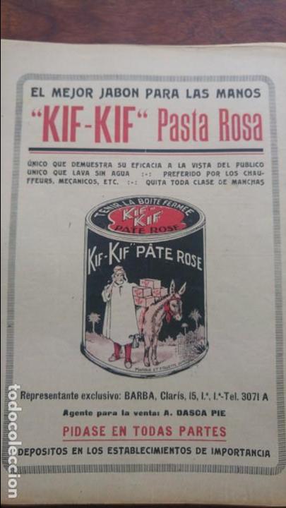Sammeln von Plakaten: EL MEJOR JABON PARA LAS MANOS -KIF-KIF- PASTA ROSA HOJA PUBLICIDAD A&Ntilde;O 1924