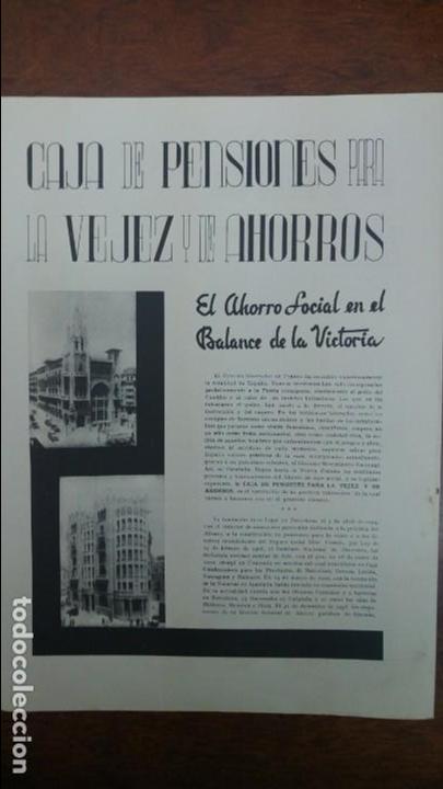 Sammeln von Plakaten: CAJA DE PENSIONES PARA LA VEJEZ Y EL AHORRO / ALMACENES SEPU BARCELONA 2 HOJAS A&Ntilde;O 1939