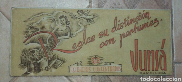 Coleccionismo de carteles: Publicidad Perfumes Juns&agrave; Barcelona - Foto 2