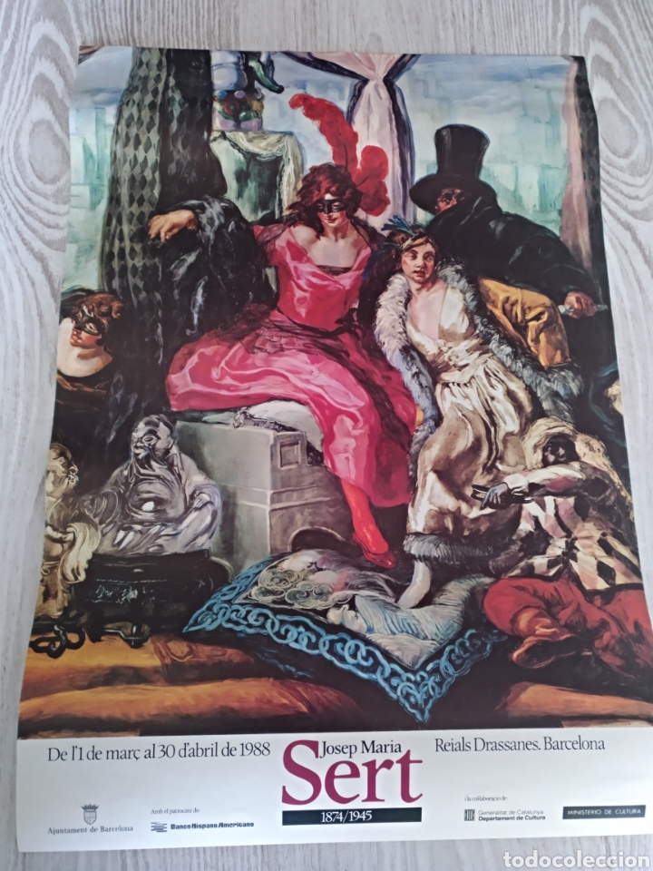 Coleccionismo de carteles: Cartel exposici&oacute;n Barcelona Josep Maria Sert
