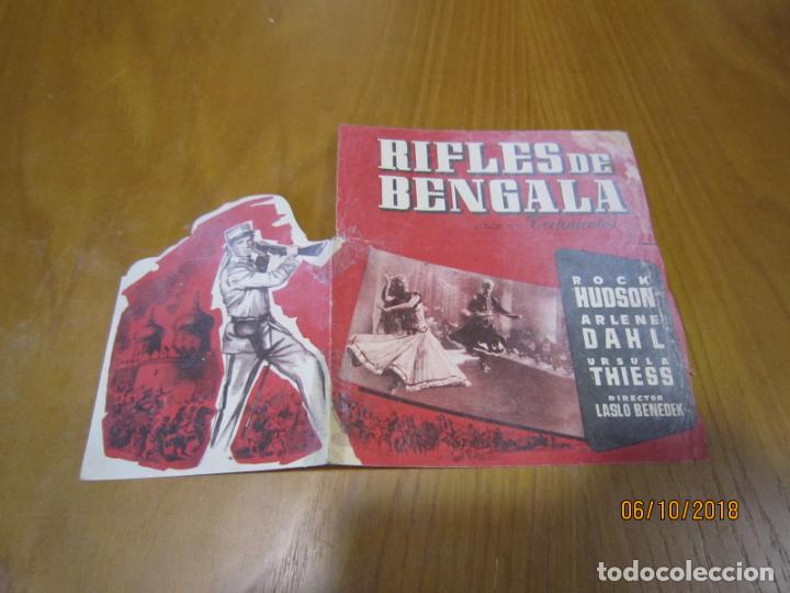 Antiguo programa de cine. Rifles de Bengala