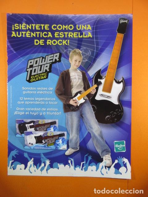 Coleccionismo de carteles: PUBLICIDAD 2007 - POWER TOUR GUITAR HASBRO