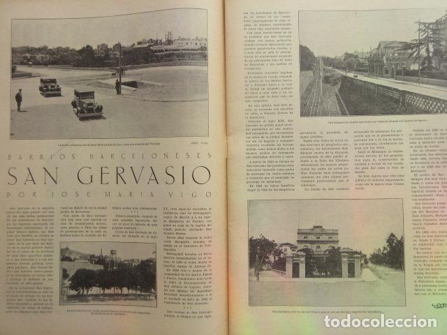 Coleccionismo de carteles: ARTICULO 1930 - BARCELONA EL BARRIO DE SAN GERVASIO TRANVIA SARRIA CALLE BALMES NUEVA URBANIZACION