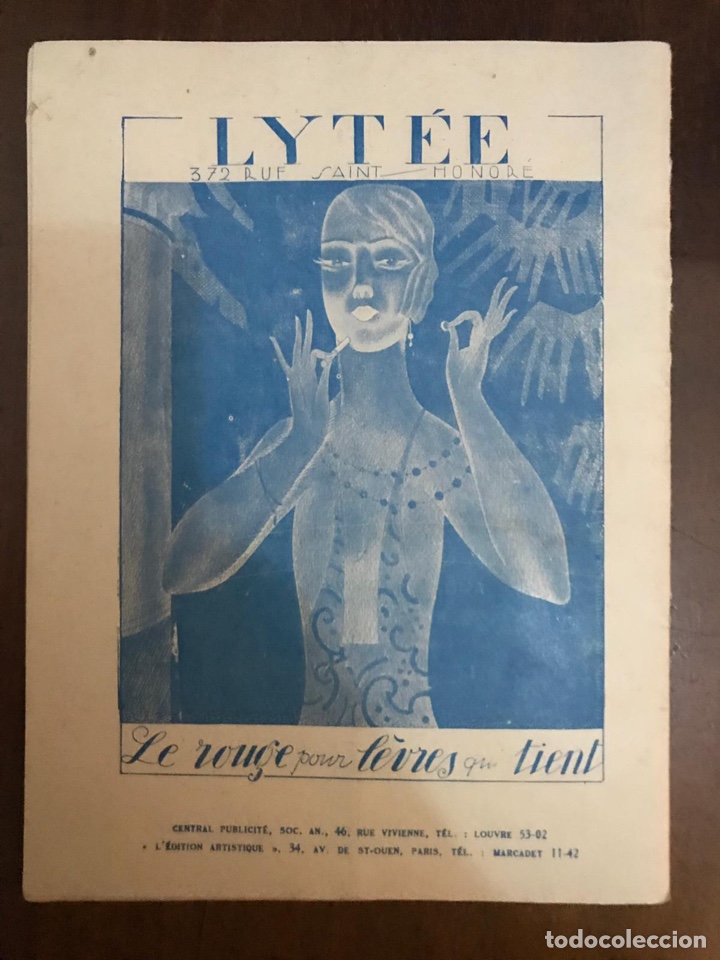 Coleccionismo de carteles: Palace Music Hall Paris. Programa 1925-30 ? - Foto 3