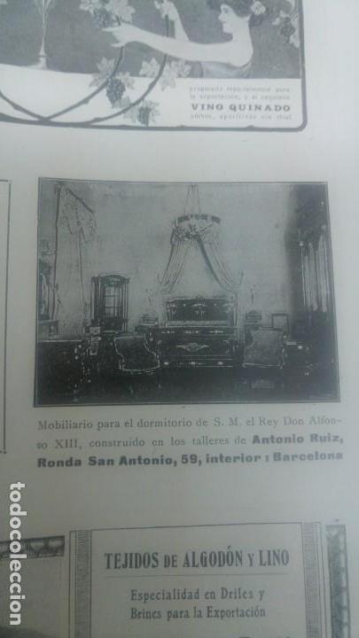 Sammeln von Plakaten: MOBILIARIO DORMITORIO ALFONSO XIII CONSTRUIDO TALLERES ANTONIO RUIZ HOJA REVISTA A&Ntilde;O 1910