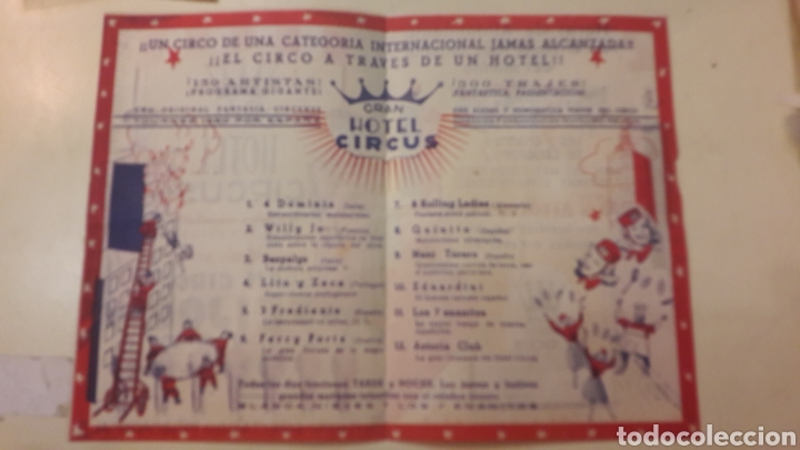 Coleccionismo de carteles: Cartel Gran Hotel Circus - Foto 2