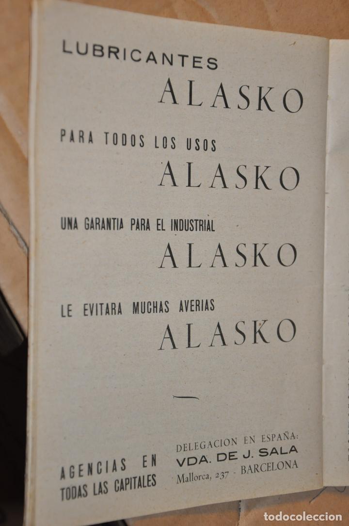 Coleccionismo de carteles: hoja publicidad revista antigua, lubricantes alasko