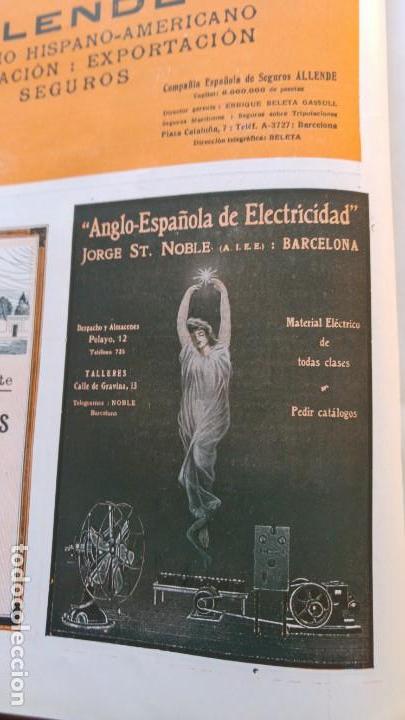 Collezionismo di affissi: ANGLO-ESPA&Ntilde;OLA ELECTRICIDAD JORGE ST.NOBLE BARCELONA / JAIME SALES BALMES ORFEBRERIA ARTE A&Ntilde;O 1920