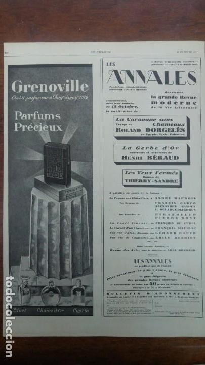 Poster collecting: GRENOVILLE PARFUMS PARIS 3 HOJAS PUBLICIDAD A&Ntilde;O 1925-1926-1927 PERFUMES FRANCESES