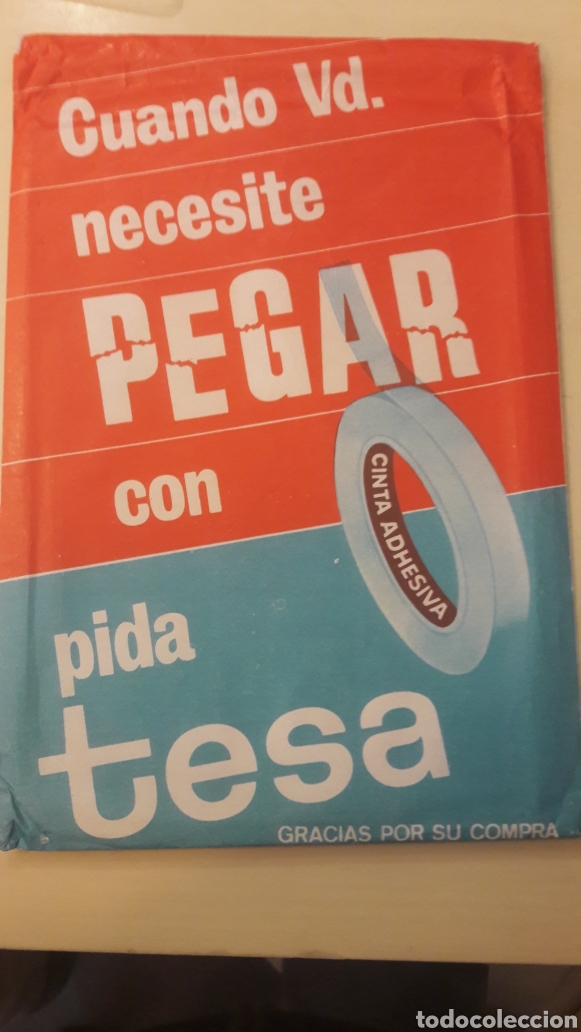 Coleccionismo de carteles: Tesa cinta de Pegar sobre - Foto 1