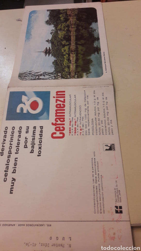 Coleccionismo de carteles: Medicamento Cefamezin Made - Foto 1