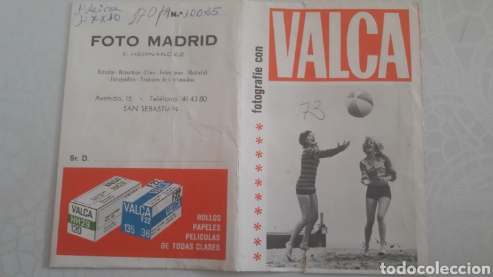 Sammeln von Plakaten: Foto Madrid F.Hernandez avda 16 San Sebastian fotografie Valga