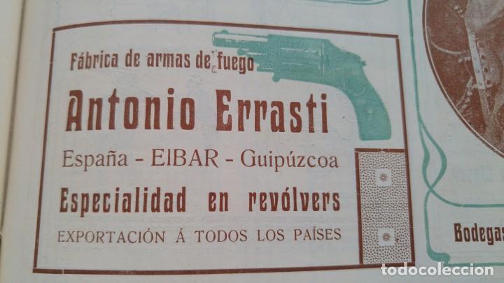 Coleccionismo de carteles: FABRICA DE ARMAS DE FUEGO ANTONIO ERRASTI EIBAR ESPECIALIDAD REVOLVERS HOJA A&Ntilde;O 1906