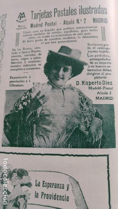 Colecionismo de cartazes: TARJETAS POSTALES ILUSTRADAS MADRID POSTAL RUPERTO DIEZ HOJA A&Ntilde;O 1907